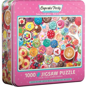 Puzzle Eurographics din 1000 de piese - Cupcake Party Tin