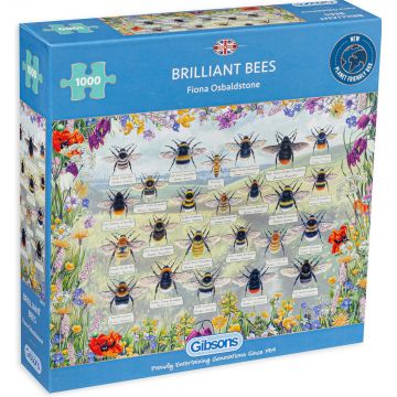 Puzzle Gibsons din 1000 de piese - Insecte