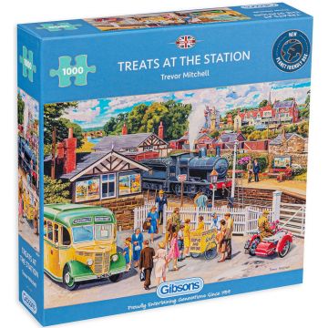 Puzzle Gibsons din 1000 de piese - La gară