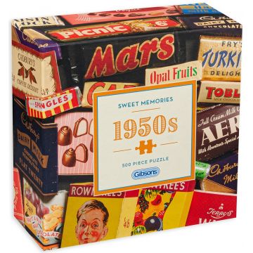 Puzzle Gibsons din 500 de piese - Amintiri dulci din anii 1950