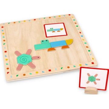 Puzzle magnetic Lelin - cu forme