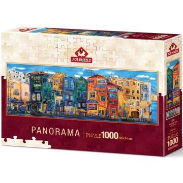 Puzzle panoramic Art Puzzle din 1000 de piese - Orasul colorat