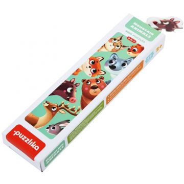 Puzzle pentru copii Puzzlika din 16 de piese - Animale salbatice