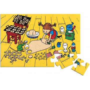 Puzzle pentru podea Pippi - Pippi șosetele lungi, 24 piese