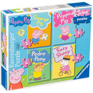 Puzzle Ravensburger 4 în 1 - Peppa  Purcelusul
