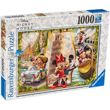 Puzzle Ravensburger din 1000 de piese - Mickey si Minnie in vacanta