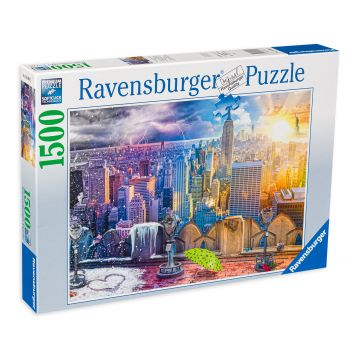 Puzzle Ravensburger din 1500 de piese - Anotimpurile in New York