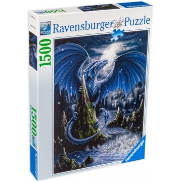 Puzzle Ravensburger din 1500 de piese - Black Dragon