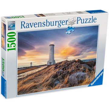 Puzzle Ravensburger din 1500 de piese - Farul din Akranes