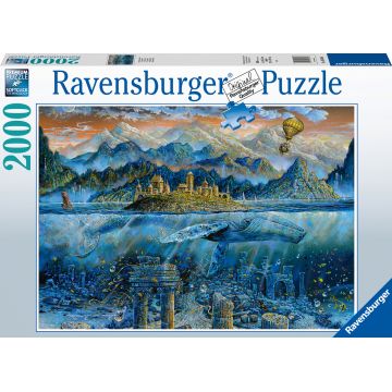 Puzzle Ravensburger din 2000 de piese - balena inteleapta