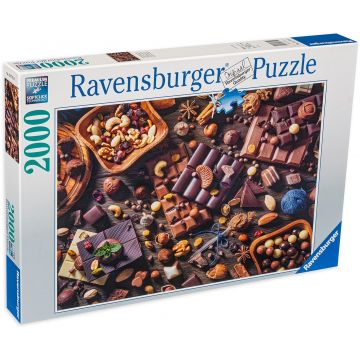 Puzzle Ravensburger din 2000 de piese - Paradisul ciocolatei