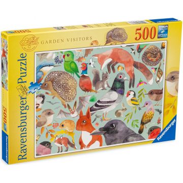 Puzzle Ravensburger din 500 de piese - Animale in gradina