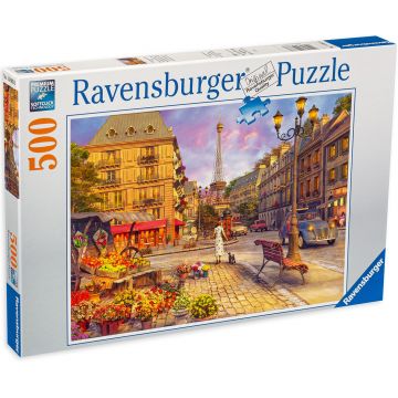 Puzzle Ravensburger din 500 de piese - O plimbare prin oras