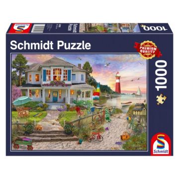 Puzzle Schmidt din 1000 de piese - Casa langa plaja