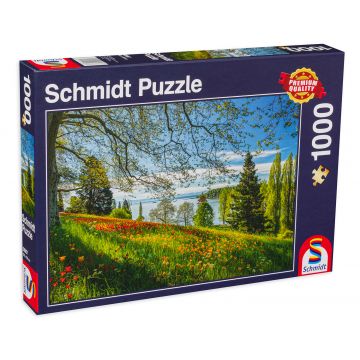 Puzzle Schmidt din 1000 de piese - Tulips Field, Mainau Island