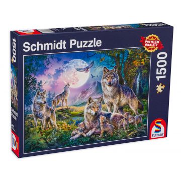 Puzzle Schmidt din 1500 de piese - Lupi