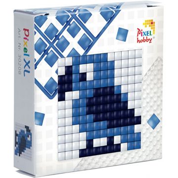 Set creativ cu pixeli Pixelhobby - XL, Papagal