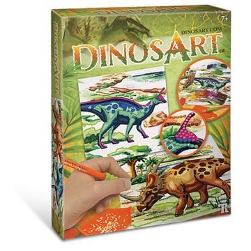 Set creativ DinosArt - Creaza poze cu pietre, Dinozauri