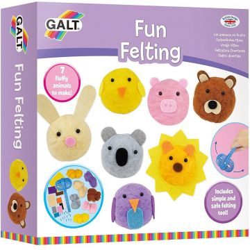 Set creativ Galt - animale drăguțe DIY din lână