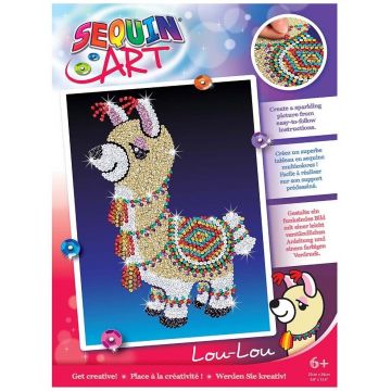 Set creativ KSG Crafts - Arta cu paiete, Lama