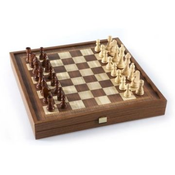 Set de șah, table și dame Manopoulos, 27 х 27 cm