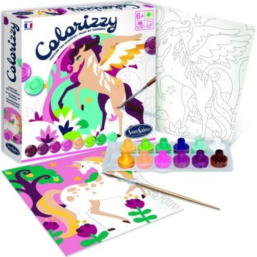 Set de colorat cu cifre Sentosphere, unicorni