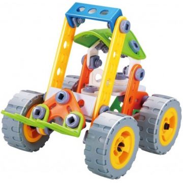Set de constructie Hoogar - Motostivuitor, 84 piese