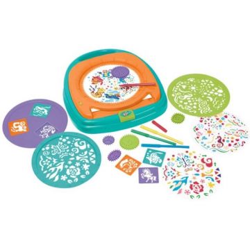 Set de desenat cu sabloane Eurekakids Mandala magica, 26 piese