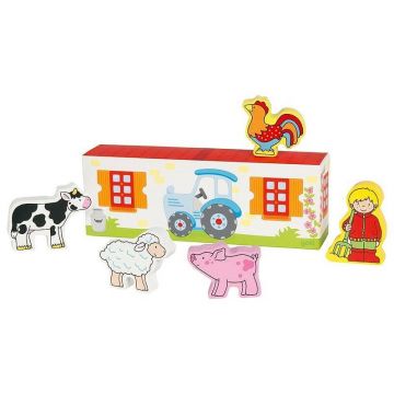 Set de figurine din lemn Goki - Fiette's Little Farm