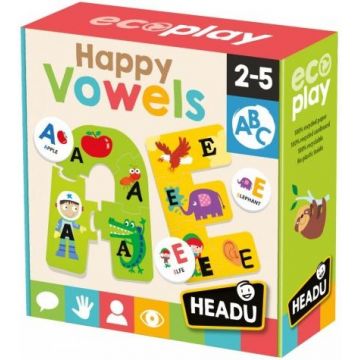 Set de joaca Headu Happy Vowels - Vocale fericite
