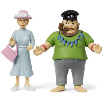 Set figurine Pippi - Domnisoara Prisellius si tatal Ephraim Longstocking