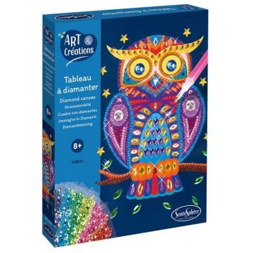 Set pictura cu pietricele Sentosphere, bufnita