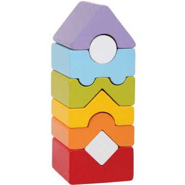 Turn de echilibru din lemn Cubika, 8 piese