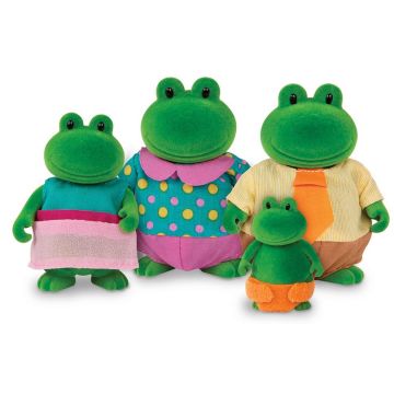 Battat Lil' Woodzeez - Set de figurine pentru familia Frog