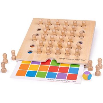 Bigjigs Joc de memorie din lemn - Memo colorat