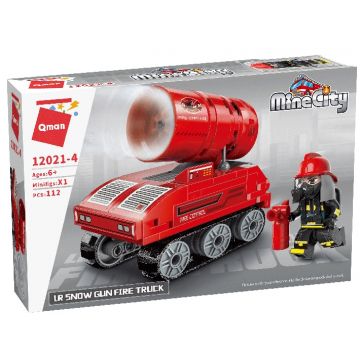 Constructor Qman - Camion de pompieri, 112 piese