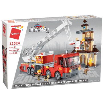 Constructor Qman - Stație de pompieri, 656 piese