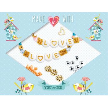 Creative Set Djeco - Brățări cu literele DIY