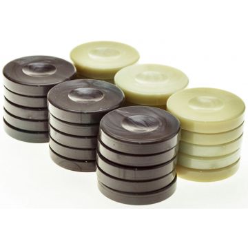 Dame de backgammon Manopoulos - Pearl Checkers, acrilic, 36 mm