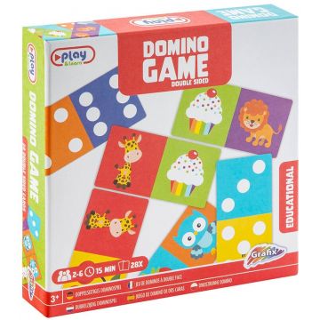 Domino pentru copii Grafix - dublu-verso, 28 de cărți