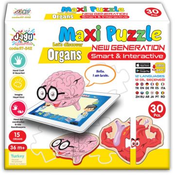 Jagu Educational Talking Puzzle - Anatomie, 30 de piese