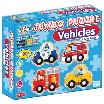 Jagu Educational Talking Puzzle - Cars, 18 piese
