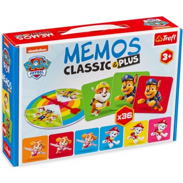 Joc de memorie Memos Classic&Plus: Paw Patrol - Pentru copii