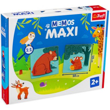 Joc de sociatate de memorie Memos Maxi - Animale părinți și copii - Pentru copii