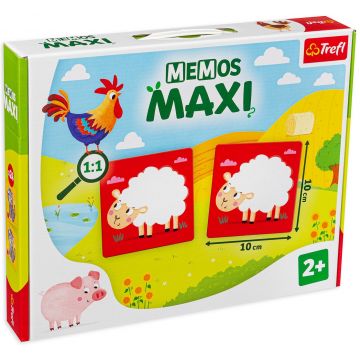 Joc de sociatate de memorie Memos Maxi - Ferma - Pentru copii