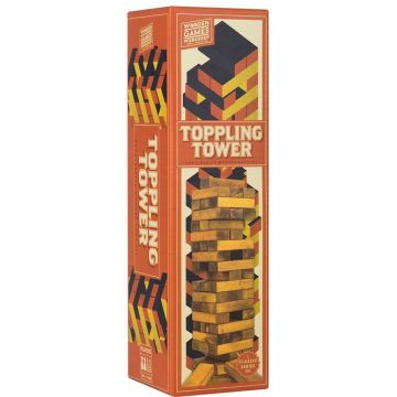Joc din lemn Profesor Puzzle - Turnul de echilibru, 54 piese
