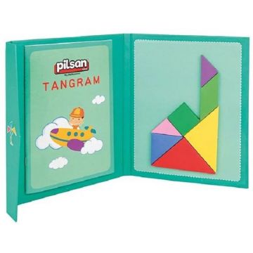 Joc pentru copii Pilsan - Tangramă magnetică