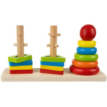 Jucărie din lemn Iso Trade - String sorter