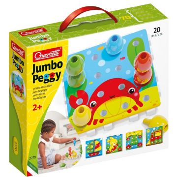 Mozaic Quercetti - Jumbo Peggy, 20 de piese