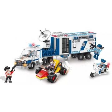 Police Constructor Sonne - cu cărucior, 406 piese